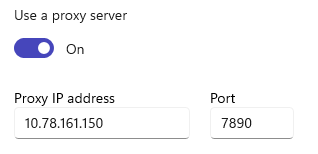 configure proxy